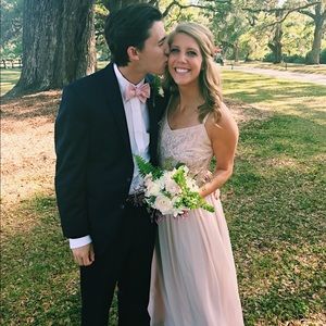 Adrianna Papell pink beaded dress